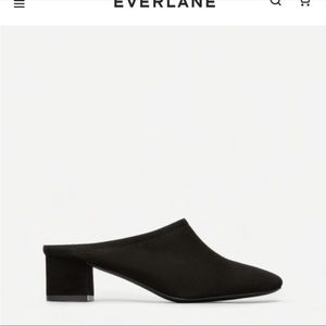 Everlane the day mules suede black 9
